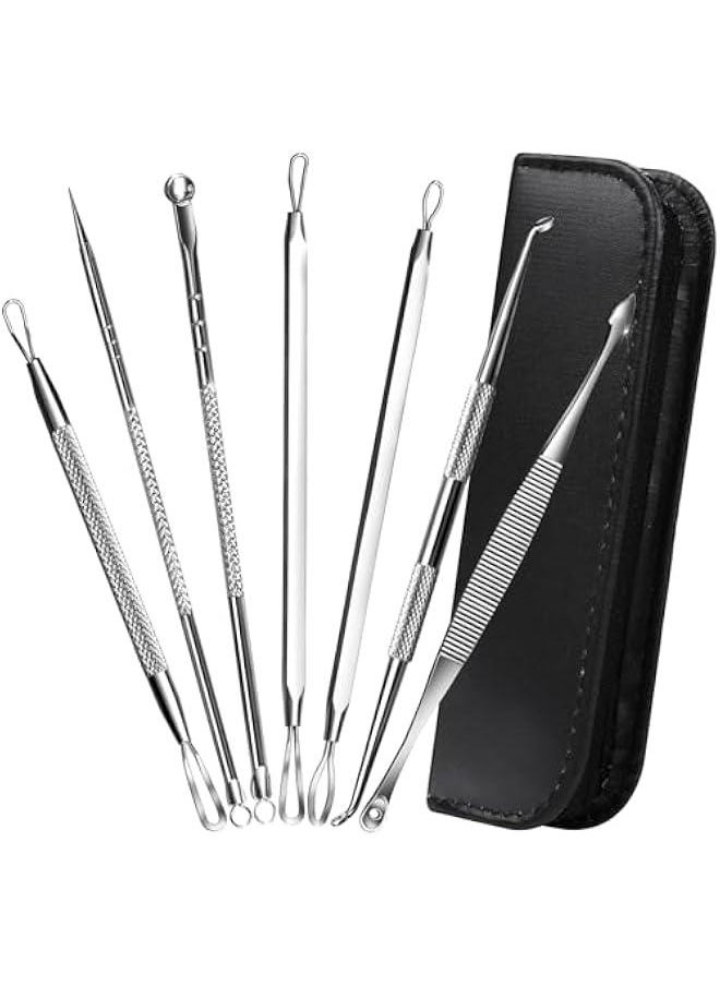 Arabest 7 in 1 Pimple Popper Tool Kit - Blackhead Remover, Pimple Extractor, Comedone Extractor for Face  - Image 1