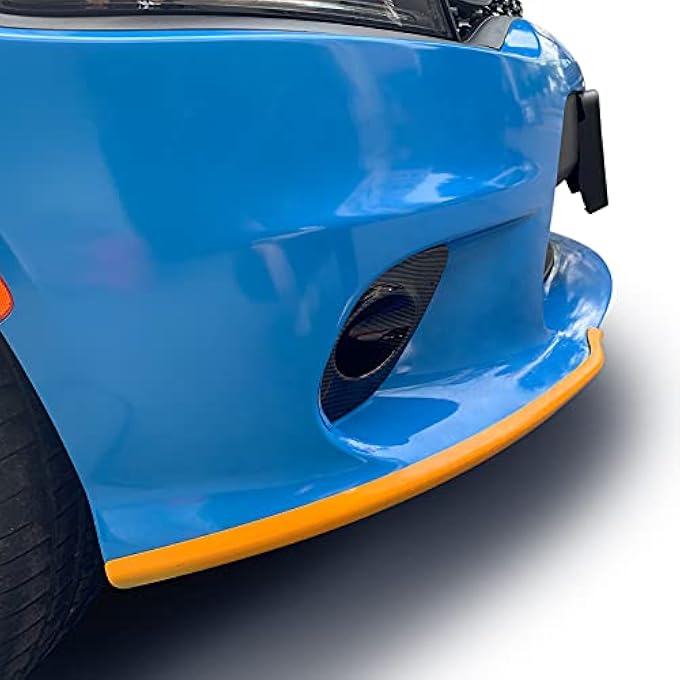 Hoolcar Front Bumper Lip Splitter Protector Front Shovel for 2015-2021 Dodge Charger SRT, Exterior Accessories, Yellow - Image 4