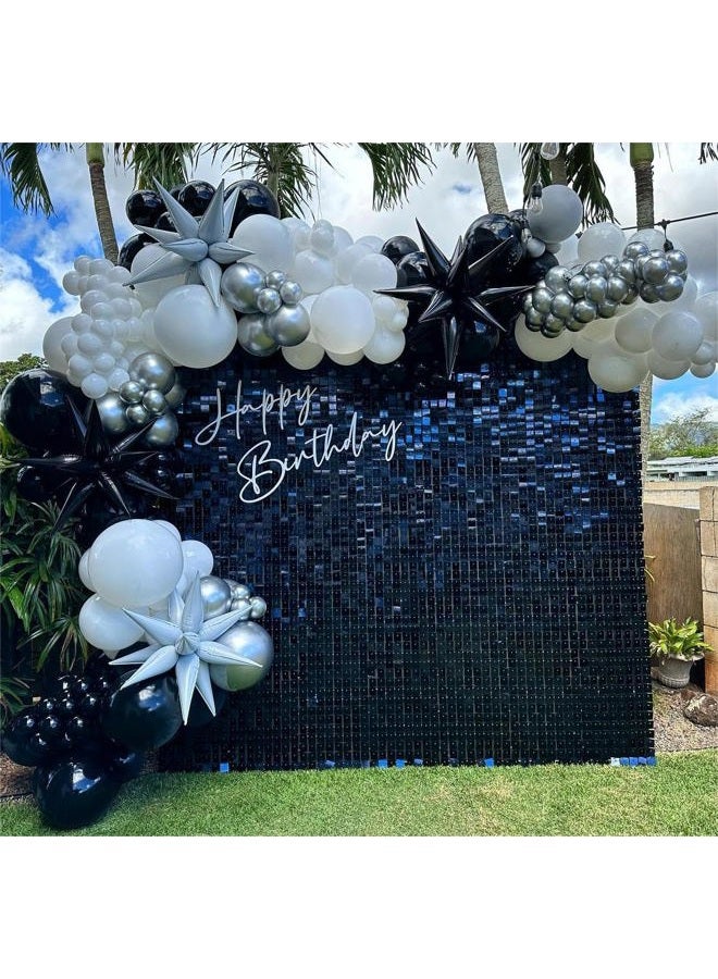 Kate خلفية جدارية لامعة بألواح ذهبية وردية 24 قطعة من لامعة مربعة لتزيين خلفية الجدار لحفلة عيد الميلاد، الزفاف، الذكرى السنوية - Image 3