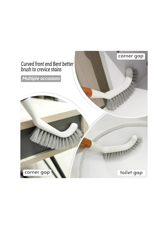 PROMASS Crevice Cleaning Brush, Hard Bristle Gap Cleaner Tool with Handle, Perfect for Grout, Window Tracks, Sliding Doors, Corners, Tiles, Sinks, Narrow Spaces, and Bathroom Cleaning - Image 2