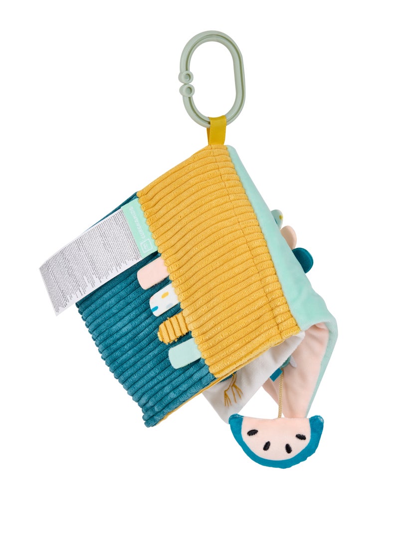 EUREKA KIDS Eurekakids Cucu Activity Sensory Baby Book | Auditory stimulation, Fine Motor Skills, Imagination & Creativity | With Ring to Hang in Stroller, Car seat and High Chair| For 0M - Image 4