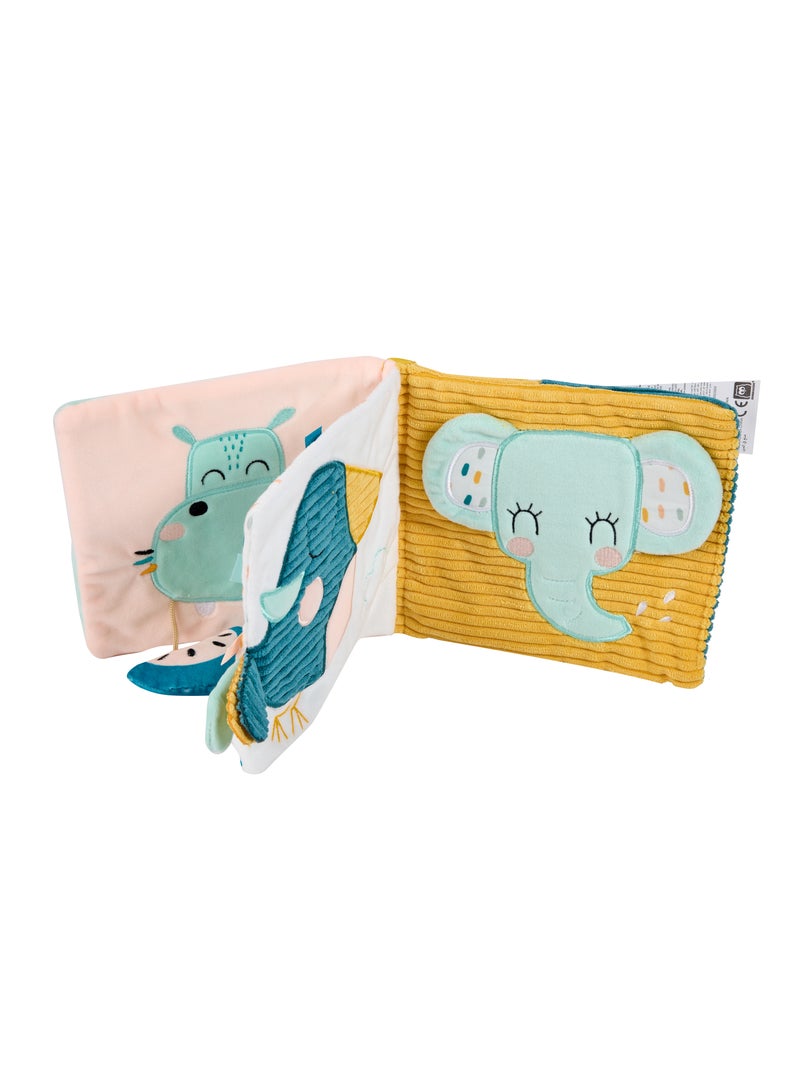 EUREKA KIDS Eurekakids Cucu Activity Sensory Baby Book | Auditory stimulation, Fine Motor Skills, Imagination & Creativity | With Ring to Hang in Stroller, Car seat and High Chair| For 0M - Image 5