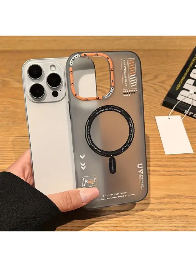 White Magnetic Matte Phone Case for iPhone 15 Pro Max Shockproof Stylish - Image 4