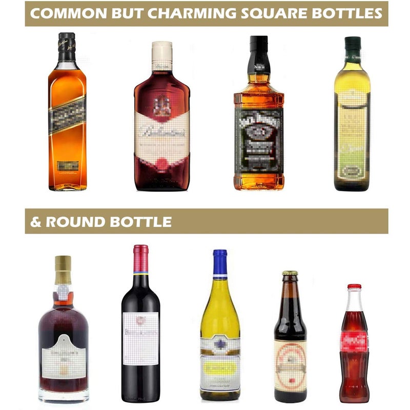 Glass Bottle Cutter Cutting Tool Upgrade Version Square and Round Wine Beer Glass Sculptures Cutter for DIY Glass Cutting Machine Metal Pad Bottle Holder - Image 3