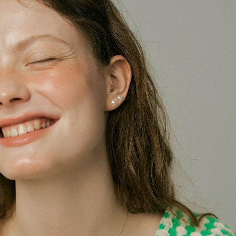 Senteria 925 Sterling Silver Pearl Earrings Studs Set Hypoallergenic Small Stud Earrings Lightweight Shiny Earrings Studs for Women 6 Pairs 3-10MM - Image 3