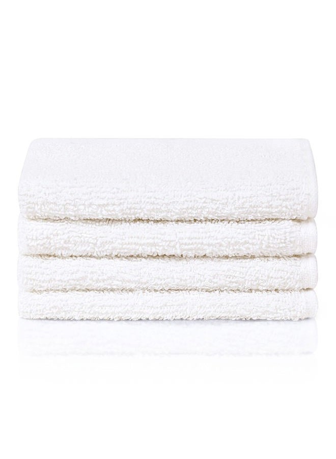 Simpli-Magic Simpli-Magic Bath Towel Set, 2 Bath Towels, 2 Hand Towels, and 4 Washcloths, Ring Spun Cotton Highly Absorbent Towels for Bathroom, Shower Towel, White (8 Piece Set) - Image 5