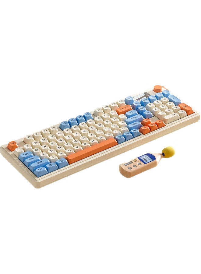 LANGTU لوحة مفاتيح سلكية صامتة من لانغتو L15 ستار سي 98 مفتاح، هيكل جازكيت، تأثيرات إضاءة RGB، تصميم مريح - Image 1