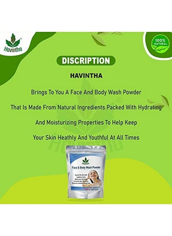 Havintha - Natural Face And Body Wash Powder For All Skin Types 227 Gm - Image 1