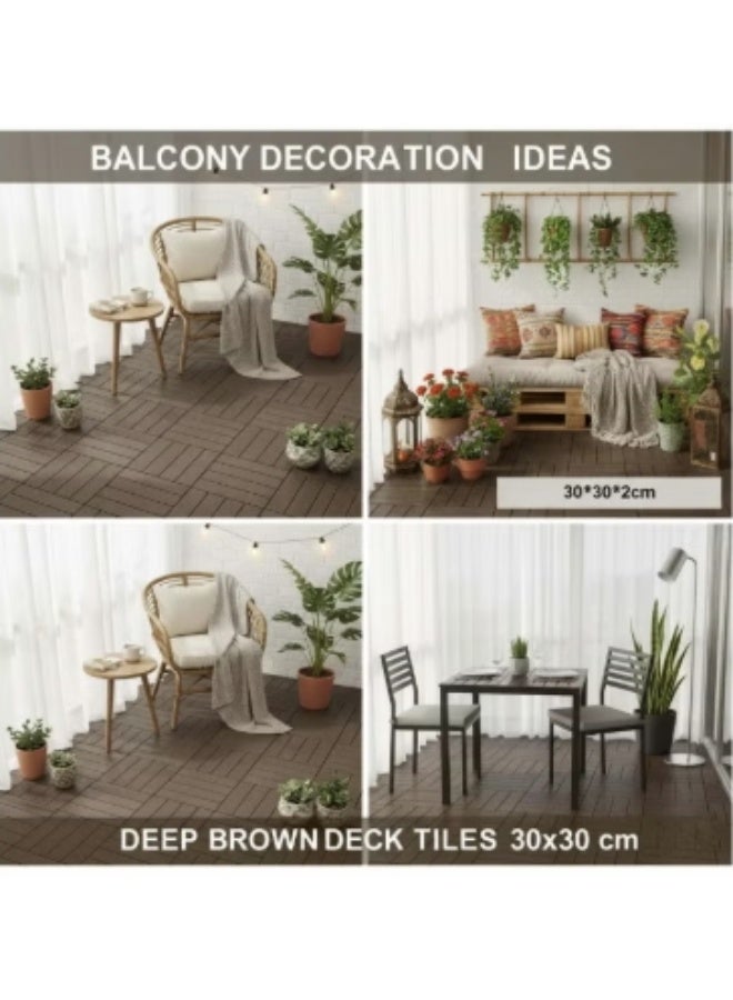 Durable Coffee Brown Outdoor Tiles – Slip-Resistant & Weatherproof Flooring for Patios & Decks - Image 3