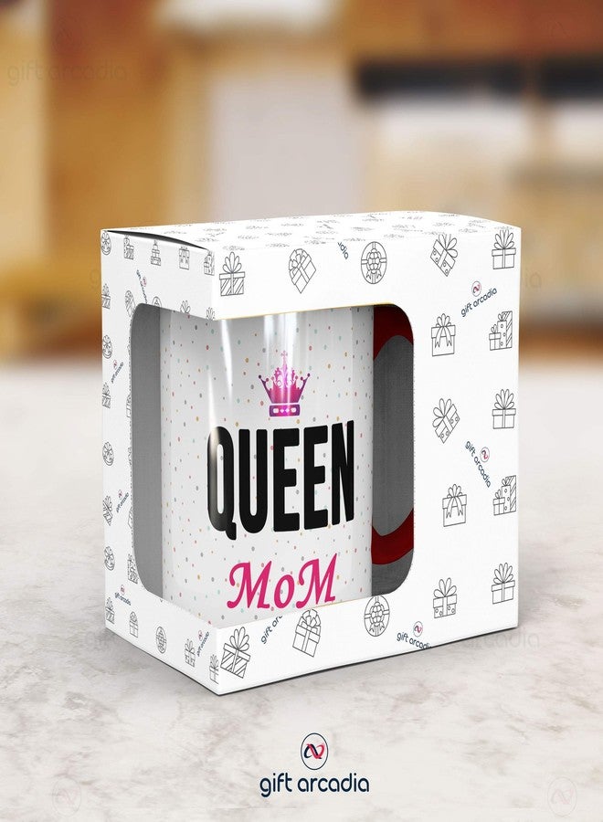 Gift Arcadia Ceramic King Dad & Queen Mom Coffee Mug - 2 Pieces, Red, 330ml (A298) - Image 5