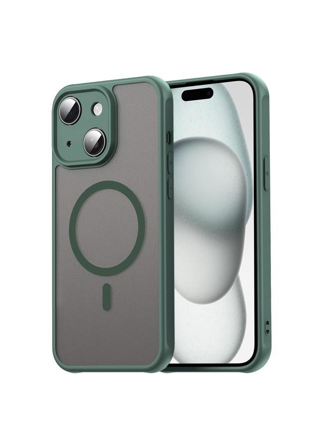 S-TOP Case For iPhone 15 Fan Dun Series TPU Hybrid PC Frosted Magsafe Phone Case - Image 1