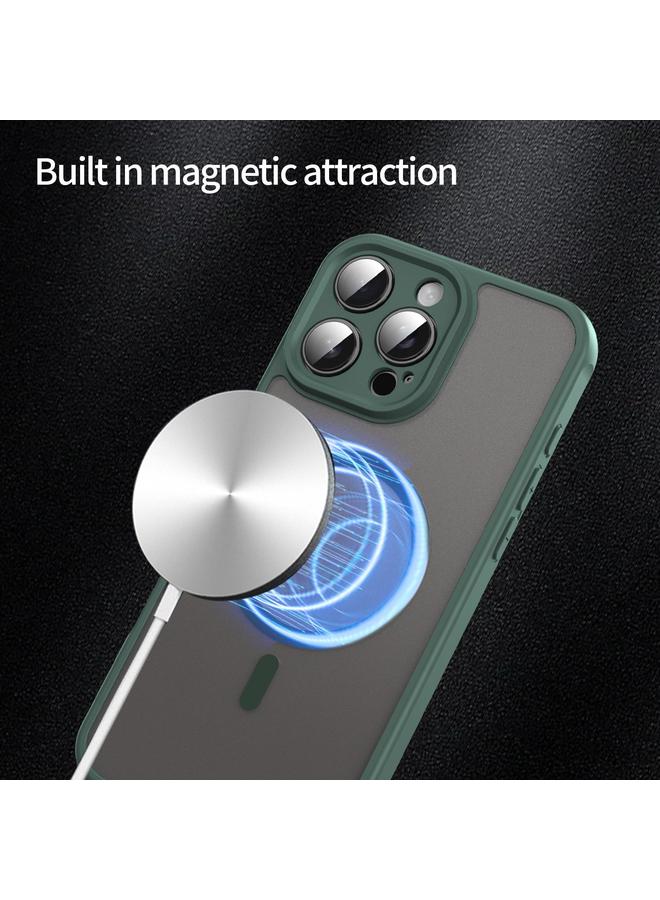 S-TOP Case For iPhone 15 Fan Dun Series TPU Hybrid PC Frosted Magsafe Phone Case - Image 3