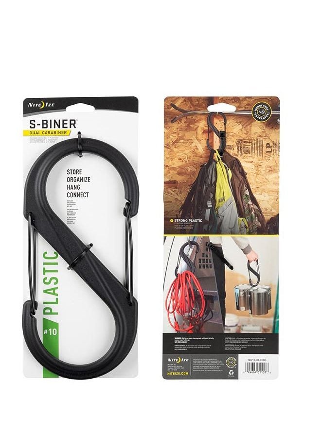 نايتيز حلقة ثنائية S-Biner بلاستيكية رقم 10 أسود  - Image 1