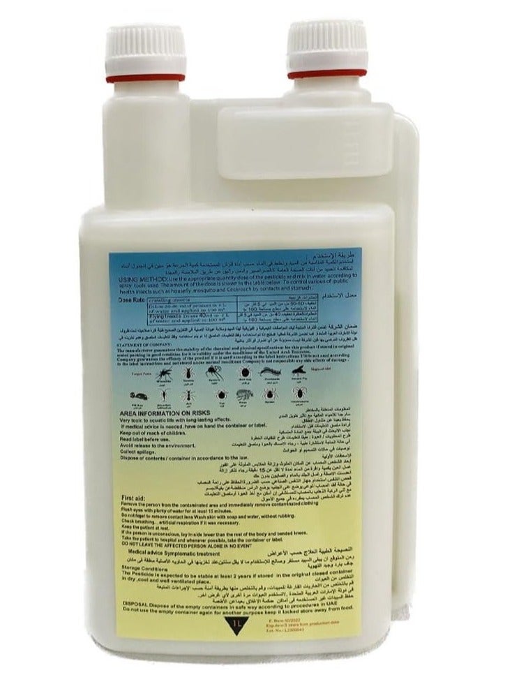Oasis Deflow Deltamethrin 2.5% SC Household Insecticide Pesticides/Public health Insecticide 1Liter  - Image 2