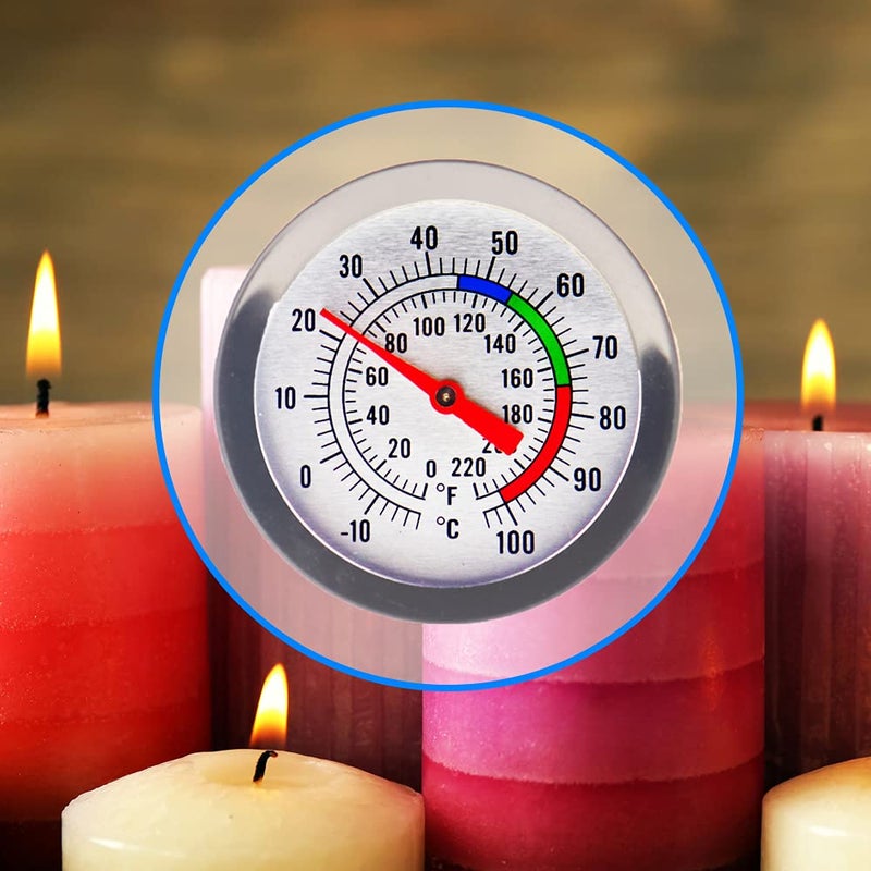 Thermometer World Candle Thermometer for Candle Making - DIY Wax Candle Making Supplies - Ideal Candle Making Thermometer with Clip and 300mm Stainless Steel Probe - Image 4
