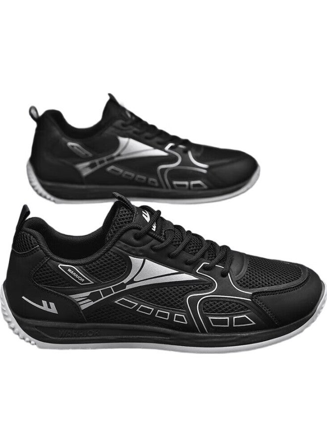 Pull Back Huili Men'S Shoes, Summer Outdoor Lightweight Casual Shoes, Versatile Soft-Soled Breathable Sneakers For Men, 4137 Black-Gray, Size 42 - Image 1