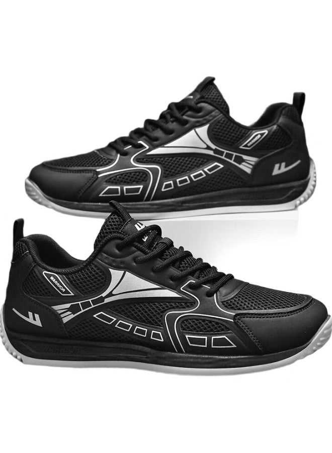 Pull Back Huili Men'S Shoes, Summer Outdoor Lightweight Casual Shoes, Versatile Soft-Soled Breathable Sneakers For Men, 4137 Black-Gray, Size 42 - Image 2