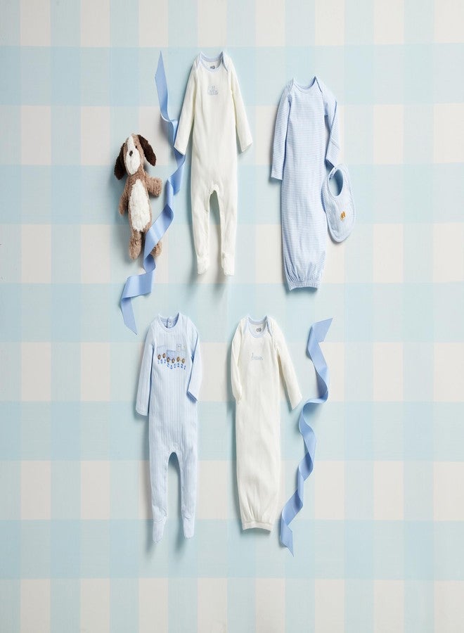 Mud Pie Children's Train Applique Gown; 0-3M - Image 2