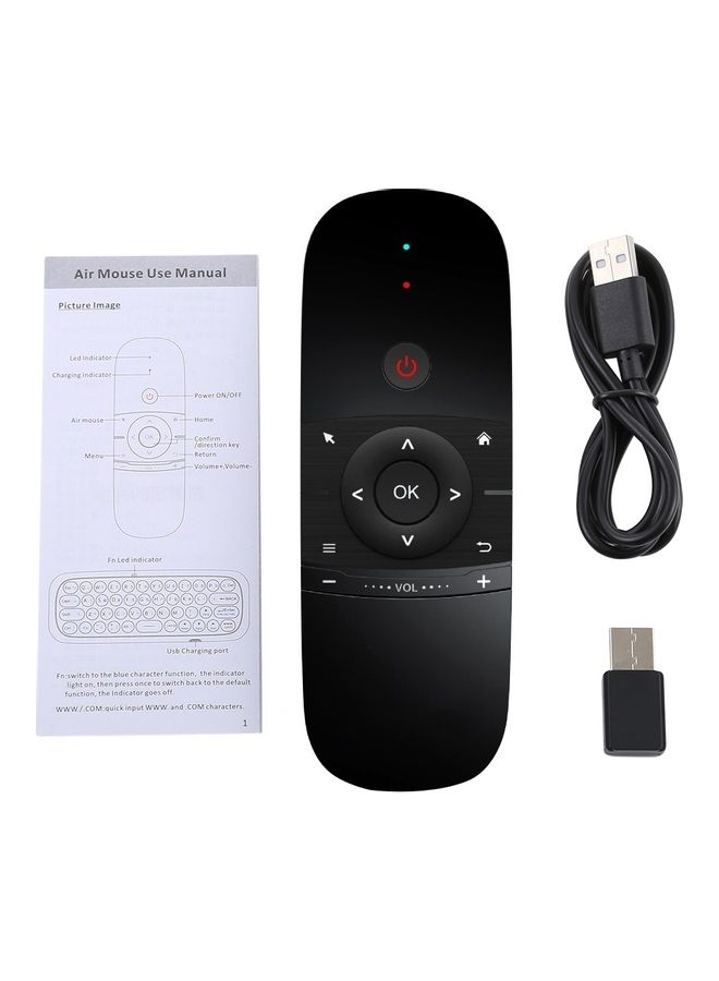 NIBEMINENT W1 Wireless Keyboard And Air Mouse Remote Controller Black  - Image 4