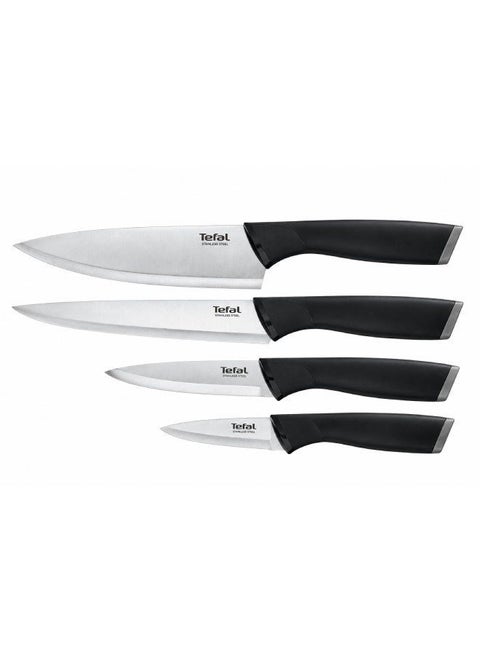 Set 4 Knives+Cover Comfort Silver/Black