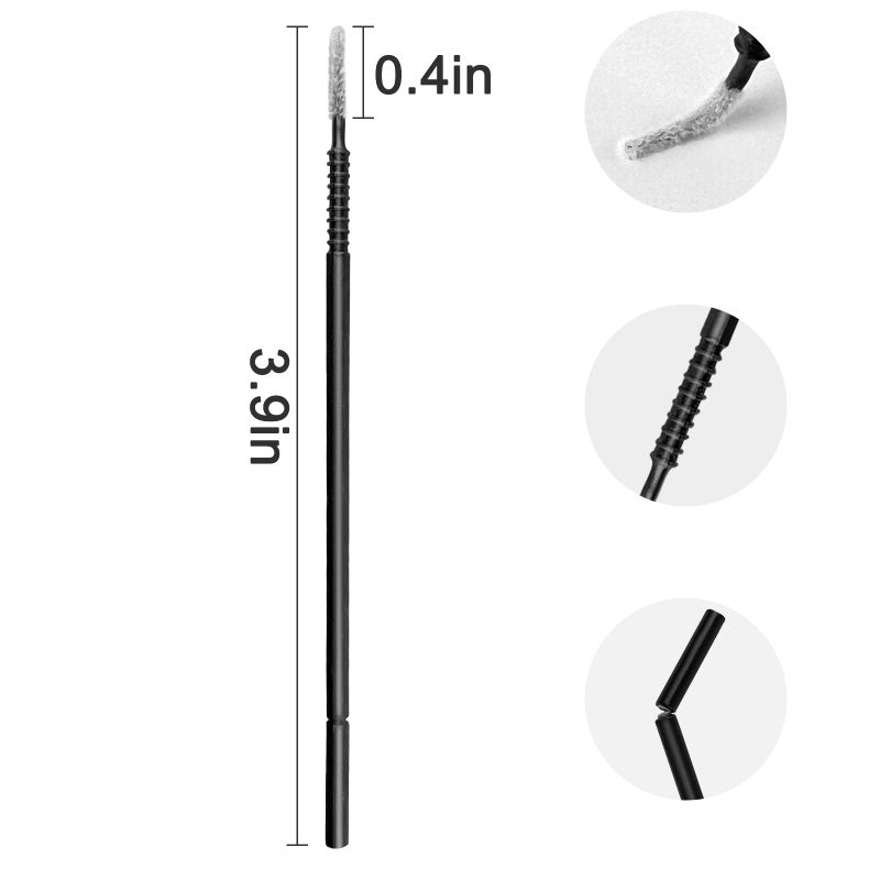 Eyxformula 200 Pcs Disposable Micro Applicator Brush, Precision Lint Free Micro Swabs for Eyelash Extensions, Microswabs for Eye Lash Serum Application, Eyebrow Tint, Lip Makeup Touch-ups, Dental - Image 3