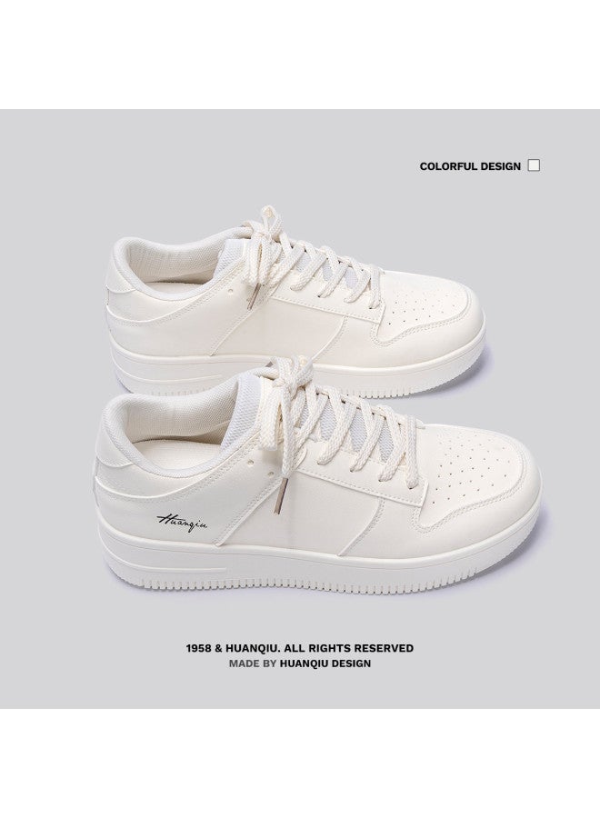 UNIVERSAL Autumn Hit】25 Comfortable, Versatile, Fashionable, And Durable White Sneakers For Men, Lightweight Campus Style Men's Shoes - Image 3