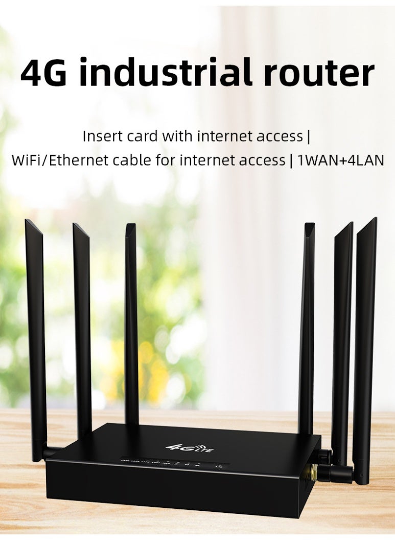 SYXUMLKLS راوتر واي فاي 6 مزدوج النطاق جيجابت مع فتحة بطاقة SIM 4G، ومنفذ WAN/LAN جيجابت، سرعة عالية للبث المباشر، وتغطية نطاق واسع - Image 2