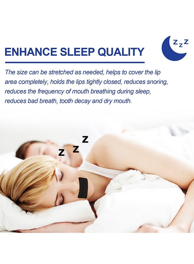 WEST MONTH 30PCS Mouth Tape For Sleeping, Reduces Mouth Breathing, Super Anti Snoring Solution For Men And Women, Clear The Way To Breathe Better Air, Reduce Snoring, Relieve Nasal Congestion Caused By Colds and Allergies, Improves Nighttime Sleep - Image 4