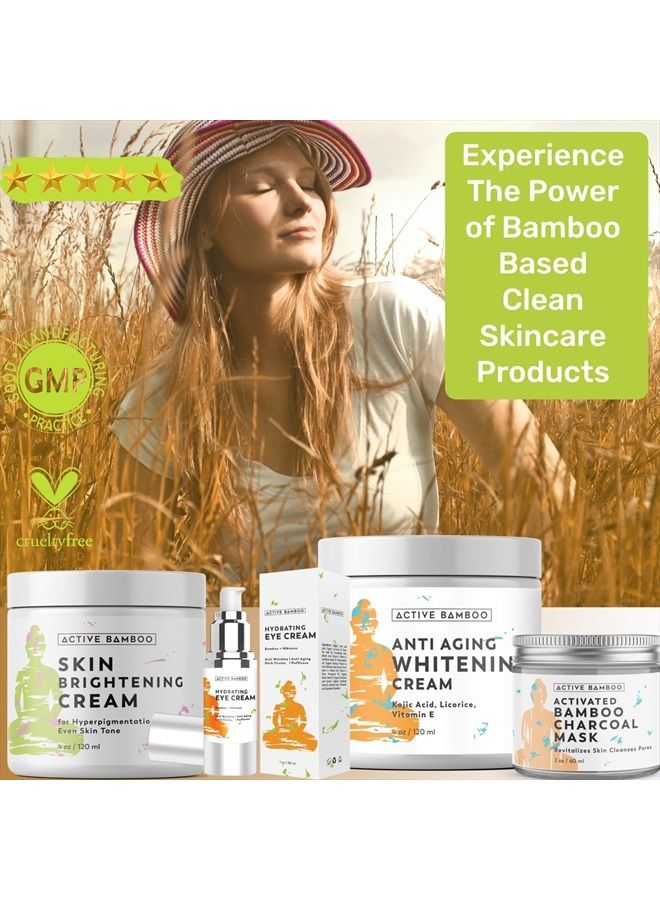 Active Bamboo Dark Spot Corrector Remover Face Body. Skin Radiance Cream - Dark Spot Corrector Age Spot Remover for Face - Day Night Moisturizing Cream 4 OZ - Image 4