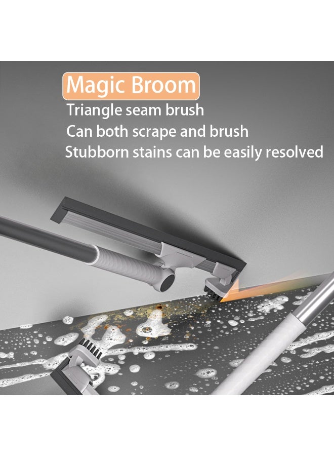 Axaron 180 ° Rotating Magic Broom Cleaning Mop - Stainless Steel Telescopic Rod, Quick Water/Dust Removal/Pet Hair Removal, Floor/Glass/Tile/Kitchen/Bathroom/Window/Car Window Universal(36CM) - Image 3