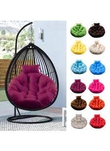 ANAND INDIA GROUPS ANAND INDIA GROUPS Round Cushion for Swing Chair for Outdoor Indoor Hammock Balcony Garden Patio Swing Hammock ChairMagenta  - Image 3