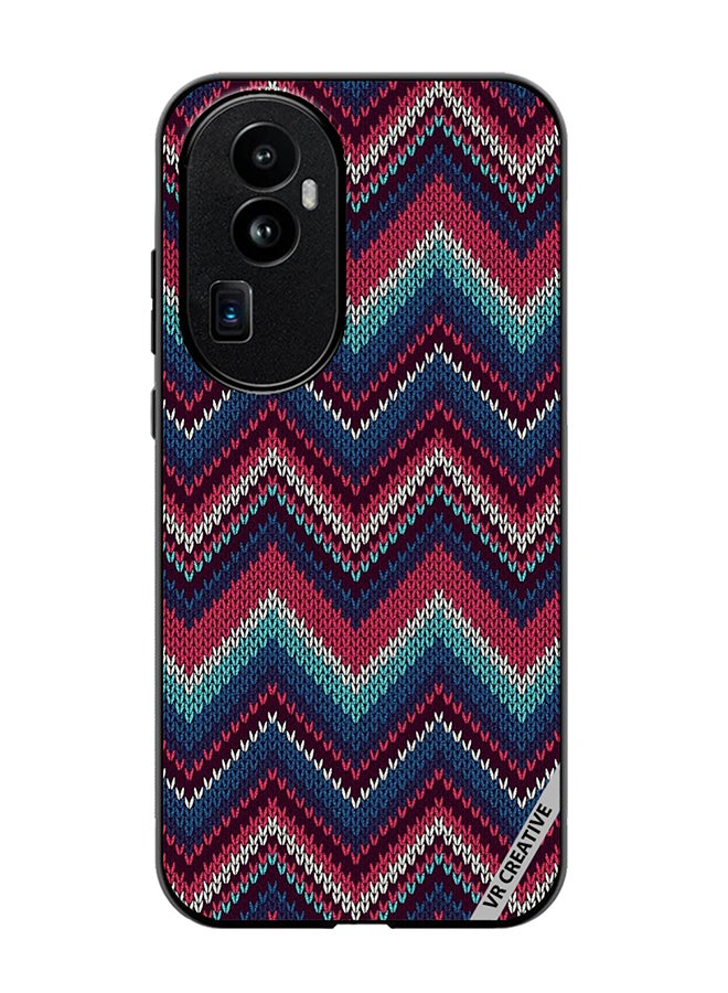 VR CREATIVE Protective Case Cover For Oppo Reno 10 Pro Plus Weaved Pattern Design Multicolour - Image 1