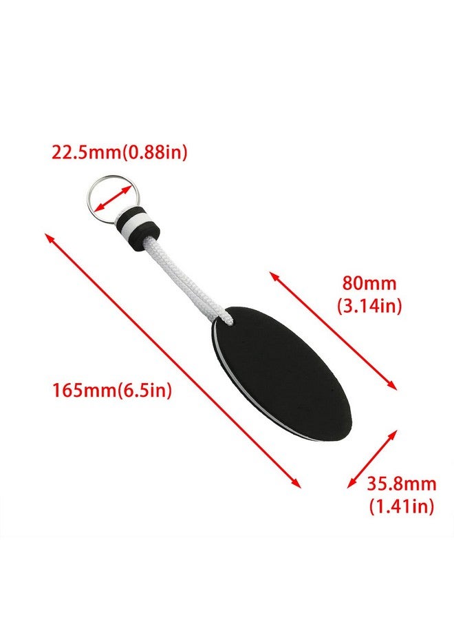 DGHAOP 2Pcs Floating Key Ring Glow In Dark Black Water Buoyant Key Chain Boat Key Chains For Fishing Sailing Surfing Swimming Water Sports - Image 2