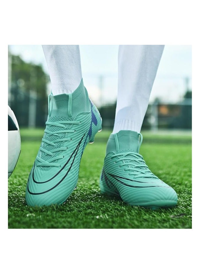 Generic - Men’s Soccer Cleats,High-Top Football Boots Professional Training,Turf Outdoor Indoor Comfortable Athletic Big Boy's Sneaker - Image 1