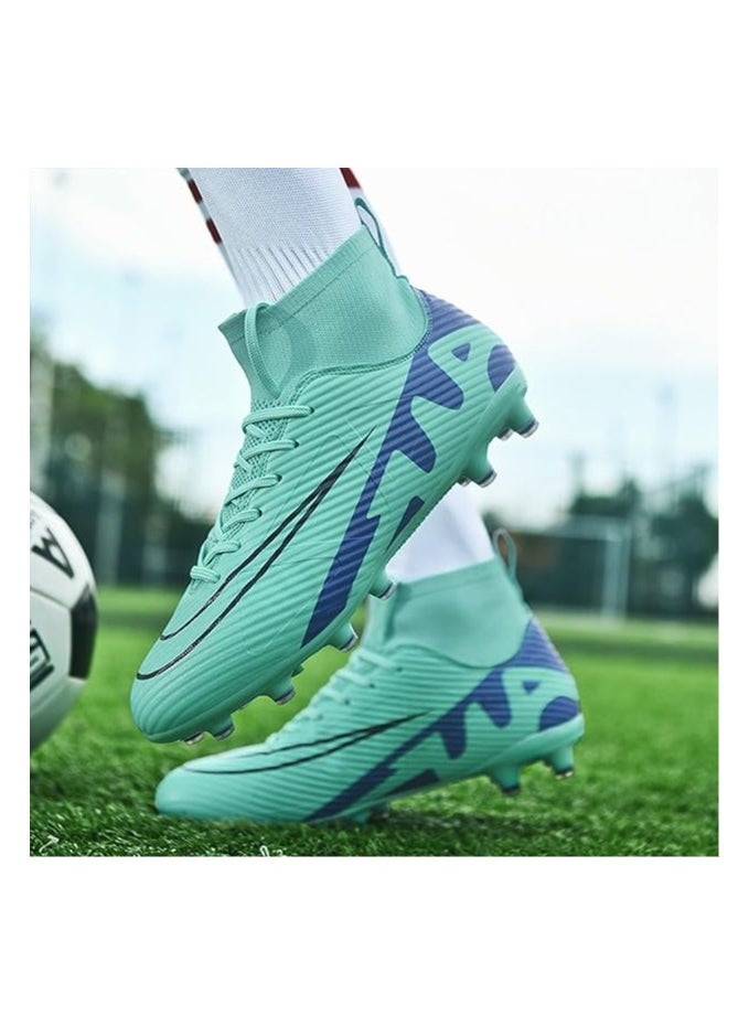 Generic - Men’s Soccer Cleats,High-Top Football Boots Professional Training,Turf Outdoor Indoor Comfortable Athletic Big Boy's Sneaker - Image 1