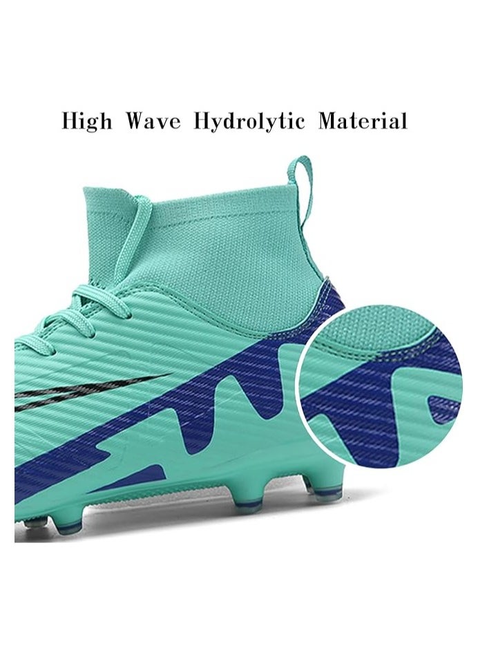 Generic - Men’s Soccer Cleats,High-Top Football Boots Professional Training,Turf Outdoor Indoor Comfortable Athletic Big Boy's Sneaker - Image 1
