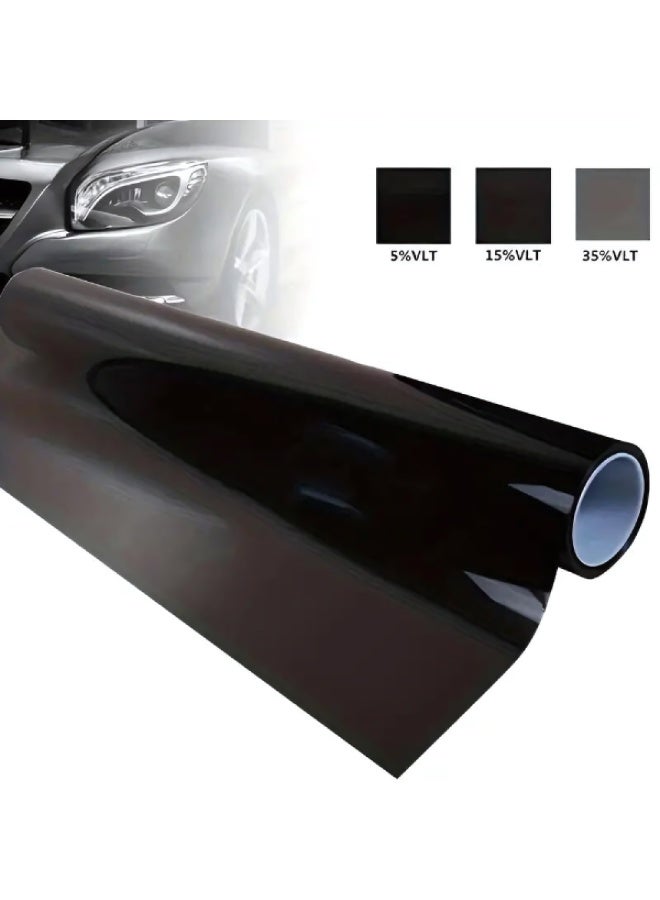 35% VLT Window Tinting Film, Professional Car Window Tinting Film, Car Wrapping Film Suitable for Sun Protection and Heat Insulation, Enough for Five Cars, 26 Meters Long - Image 1
