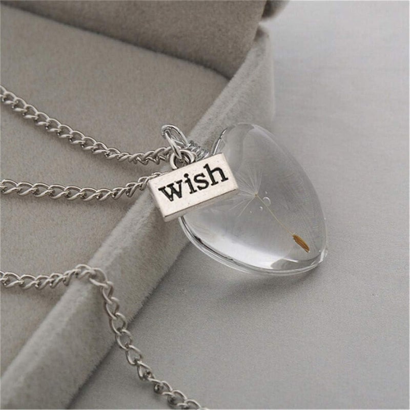 jellyflow Handmade Custom Dandelion Chain Double-Sided Time Glass Ball Necklace Dried Flower Pendant Choker - Image 4