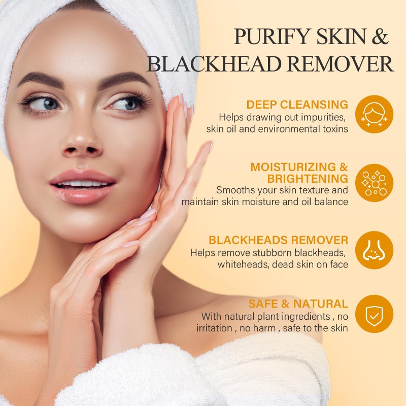 SHVYOG Vitamin C Peel Off Face Mask, Peel Off Mask with Turmeric, Blackhead Remover & Deep Cleansing Face Peel Mask, Vitamin C Exfoliating Face Mask for Blackheads, Large Pores, Dirts, Oil - Image 4