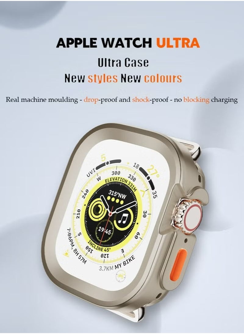 X-level Apple Watch Ultra/Ultra 2 Case 49mm, Heavy Duty Rugged Soft TPU Hard PC Proetective Bumper for Apple Watch 49MM Case, NO Screen Protector, Cover Frame for Apple Watch  - Image 2