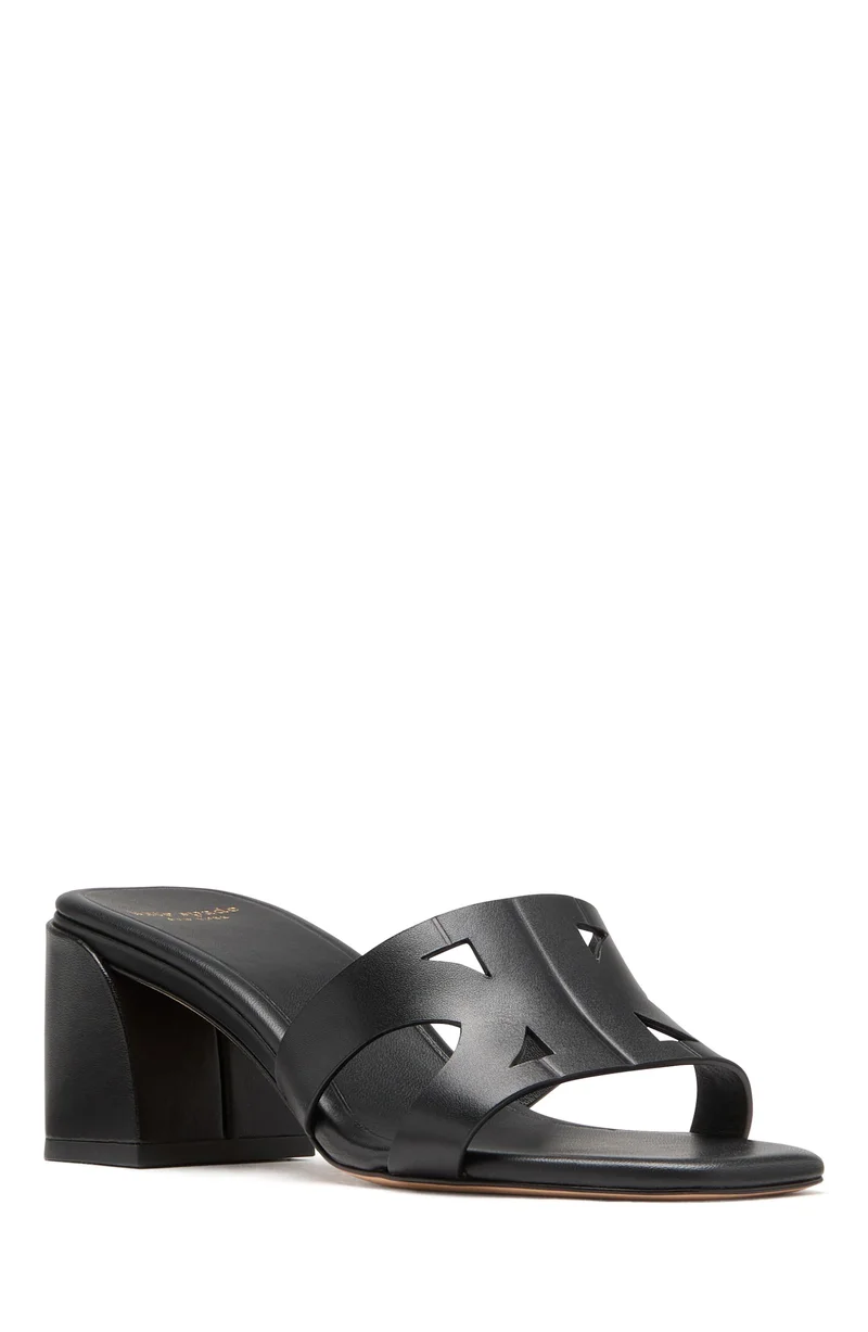 كيت سبيد صنادل بكعب بلوك مزدوج