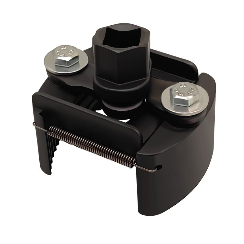 JEUCLEL 12 Drive Universal Adjustable Oil Filter Wrench 6080mm 236315 inch Oil Filter Removal Tool Cap with 2 Durable Non Slip Serrated Jaws for Small Mediumsized Spinon Oil Filters