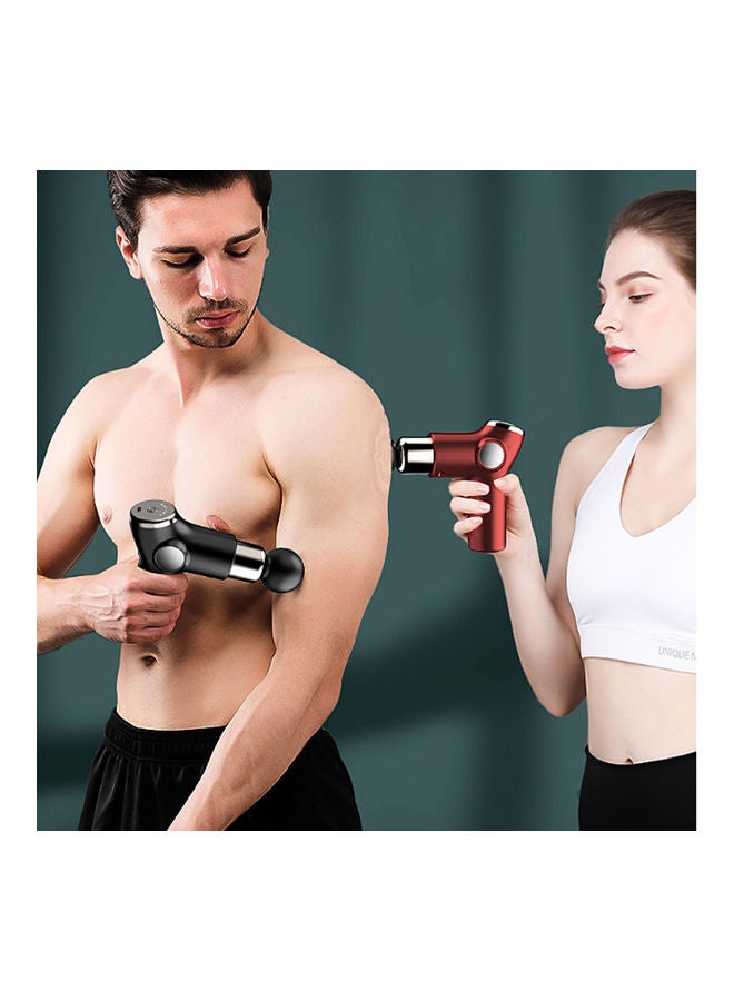 Arabest USB Charge Mini Electric Fascia Muscle Massage Gun With LCD Display Pain Therapy For Body Relaxation - Image 3