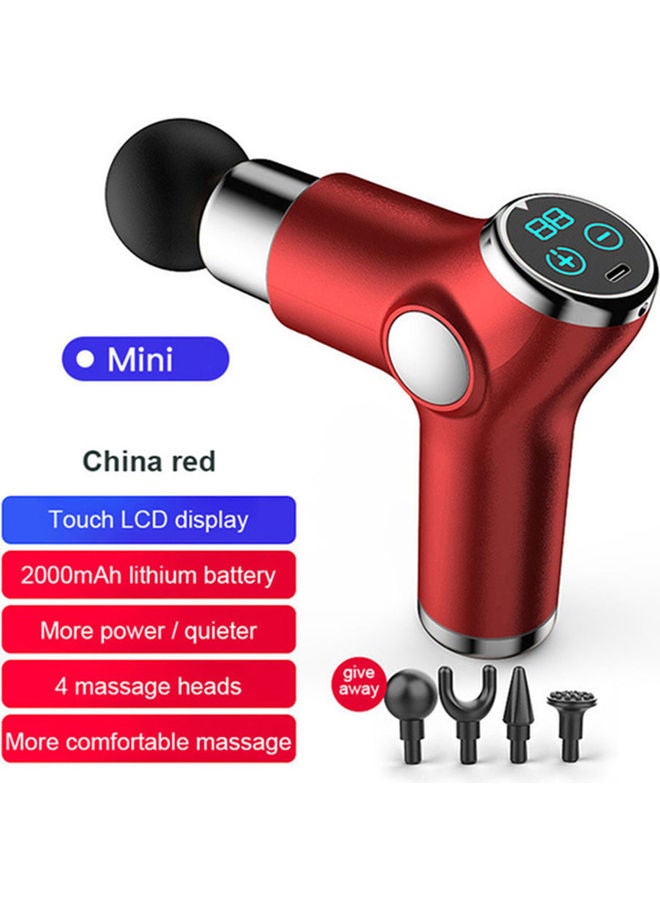 Arabest USB Charge Mini Electric Fascia Muscle Massage Gun With LCD Display Pain Therapy For Body Relaxation - Image 1