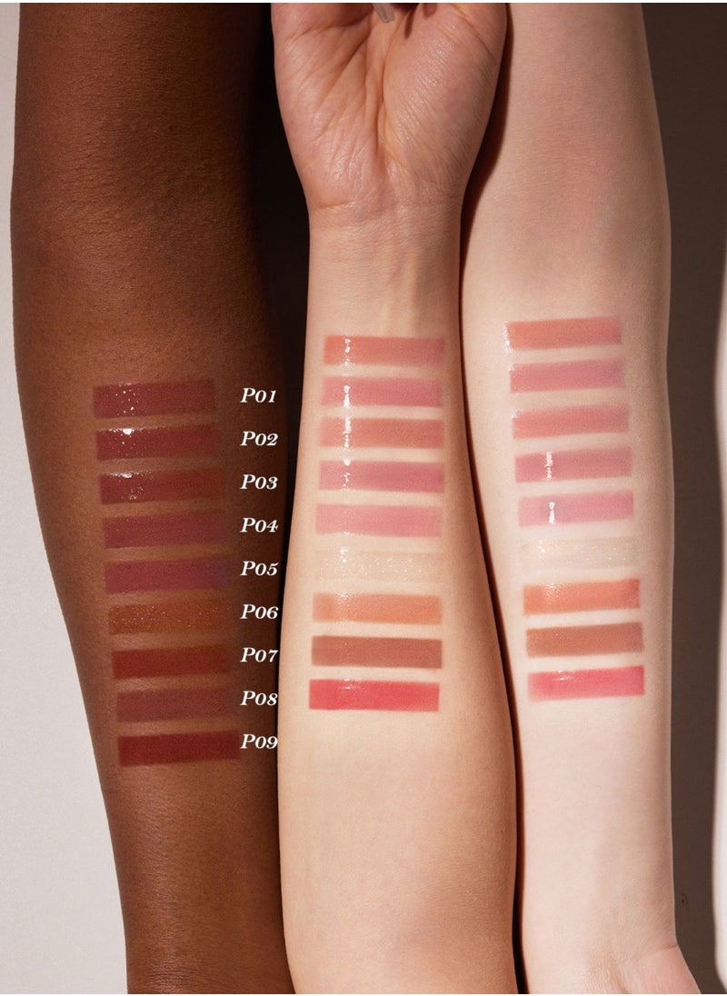 Flower Knows Shell's Jewel Nourishing Lip Glaze with Hydrating Essence and Glossy Shine  3-in-1 Lip Oil, Gloss & Treatment –  P04 Seafoam Glow  - Image 5