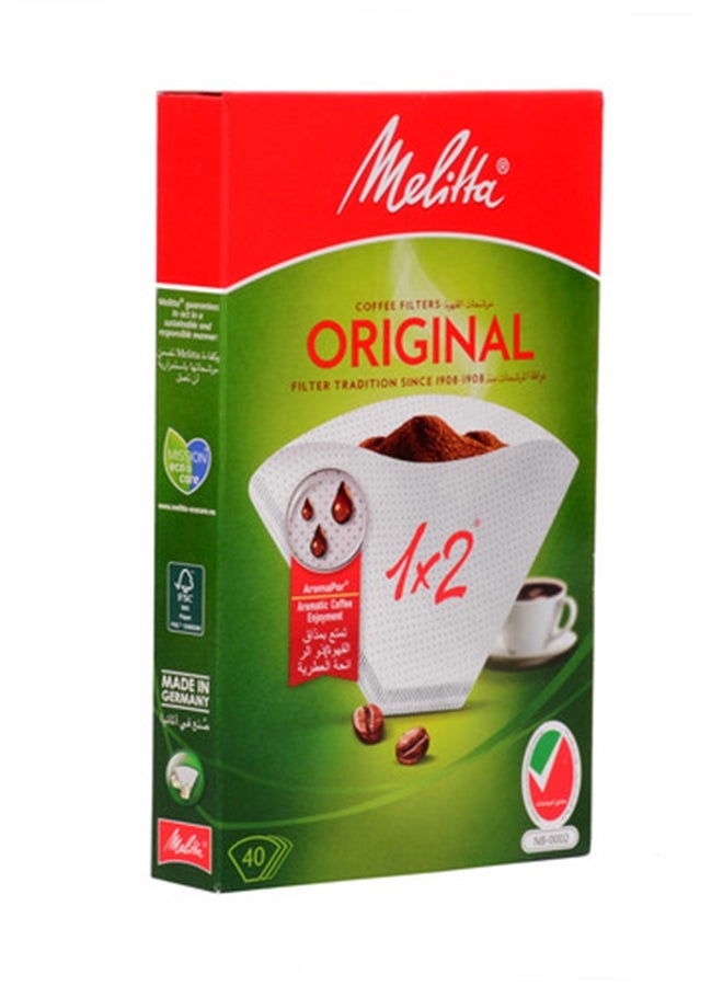 Melitta 40-Piece Original Coffee Filter White - Image 2