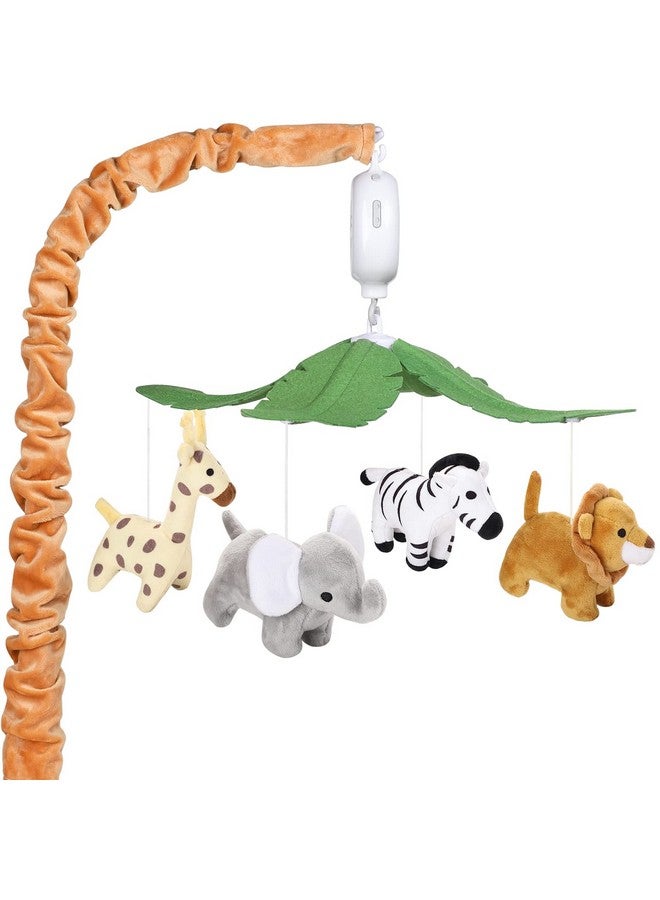 CLYMENE Safari Animals Baby Musical Crib Mobile Jungle Animals Mobile For Crib With 12 Lullabies For Baby Boys And Girls Safari Nursery Decor - Image 1