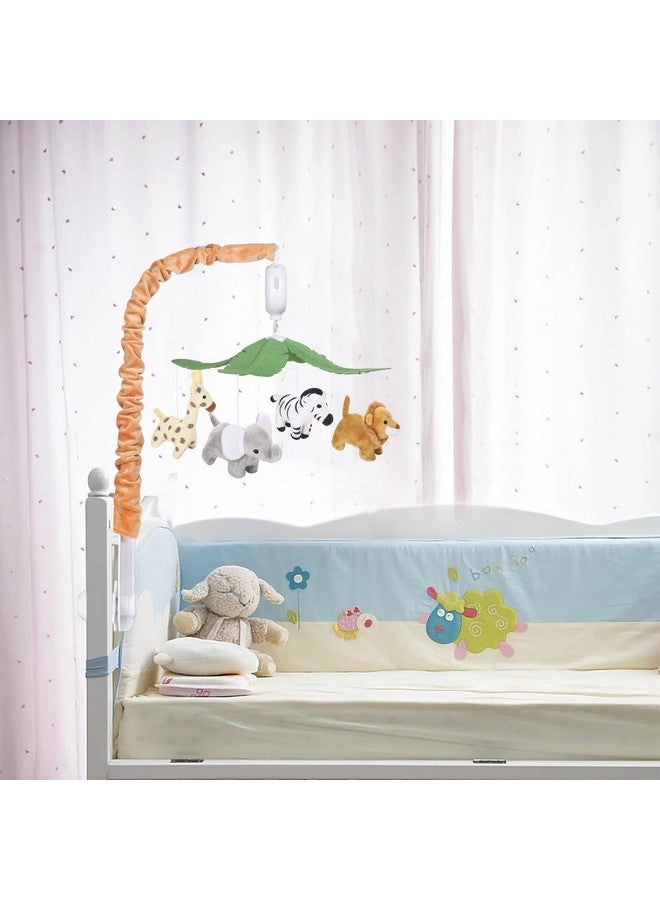CLYMENE Safari Animals Baby Musical Crib Mobile Jungle Animals Mobile For Crib With 12 Lullabies For Baby Boys And Girls Safari Nursery Decor - Image 3
