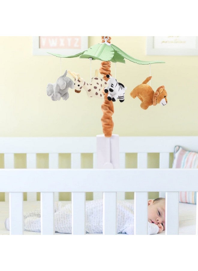 CLYMENE Safari Animals Baby Musical Crib Mobile Jungle Animals Mobile For Crib With 12 Lullabies For Baby Boys And Girls Safari Nursery Decor - Image 2