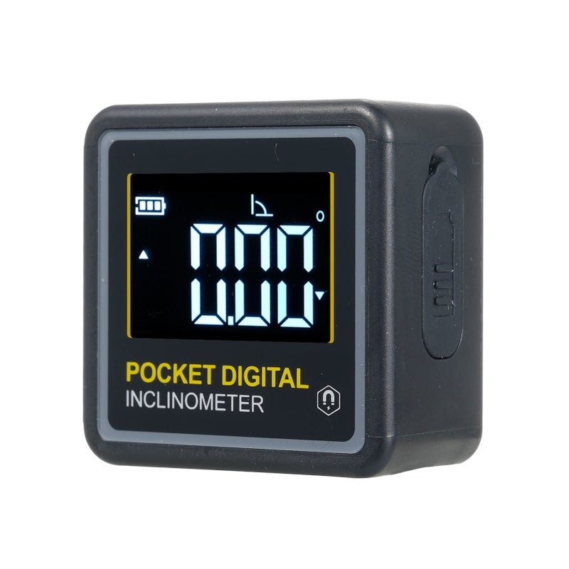 4 x 90° Portable Digital Inclinometer LCD Backlight Digital Protractor Slope Meter Digital Angle Ruler Single-side Magnetics Multifunctional Protractor Digital Level with 2 Modes, Finder Angle for - Image 1